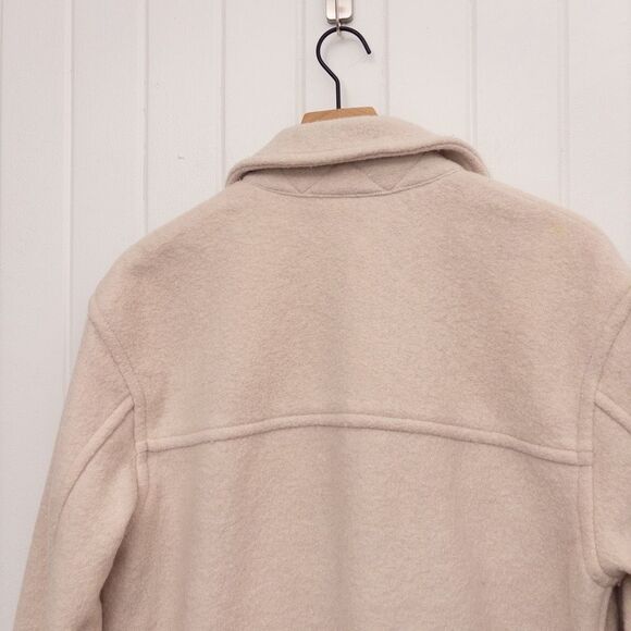 Aritzia Wilfred Free The Ganna Long Shirt Jacket Heather Bone Size Medium - Picture 6 of 8